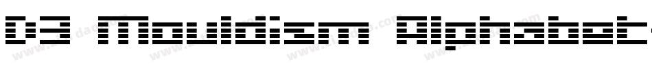 D3 Mouldism Alphabet字体转换